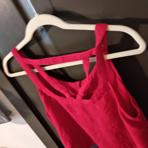 Red Button-Up Women's Top - Picture 5 of 5